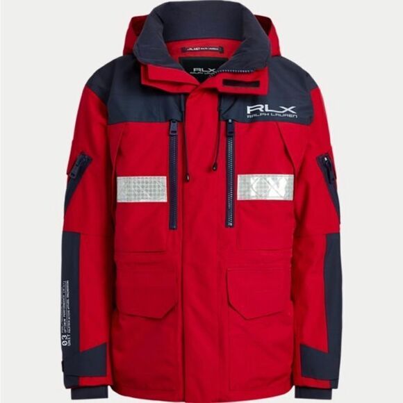 Ralph Lauren Water Repellent Men Hooded Jacket Oversized - Picture 1 of 16